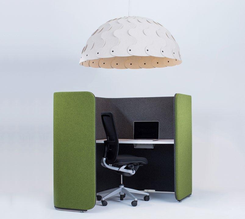 ABOUT HUSH Sssssssshh..HUSH at work! Hush is designed as both a light source and an acoustic device and was developed by Marion Courtillé at David Trubridge Limited (DTL).