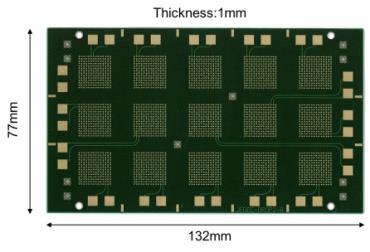 0mmPitch BGA (SAC305 ball) Daisy chain Sn58Bi solder paste Print thickness 120μm Dispense after