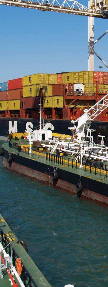 SERVICE PROFILE In-Port Bunker Delivery We own and operate a fleet of bunker barges in South Africa that offer a reliable in-port bunker delivery service