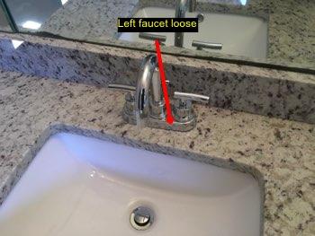 Maintenance Tip: Keep caulked/grouted areas maintained, including sink
