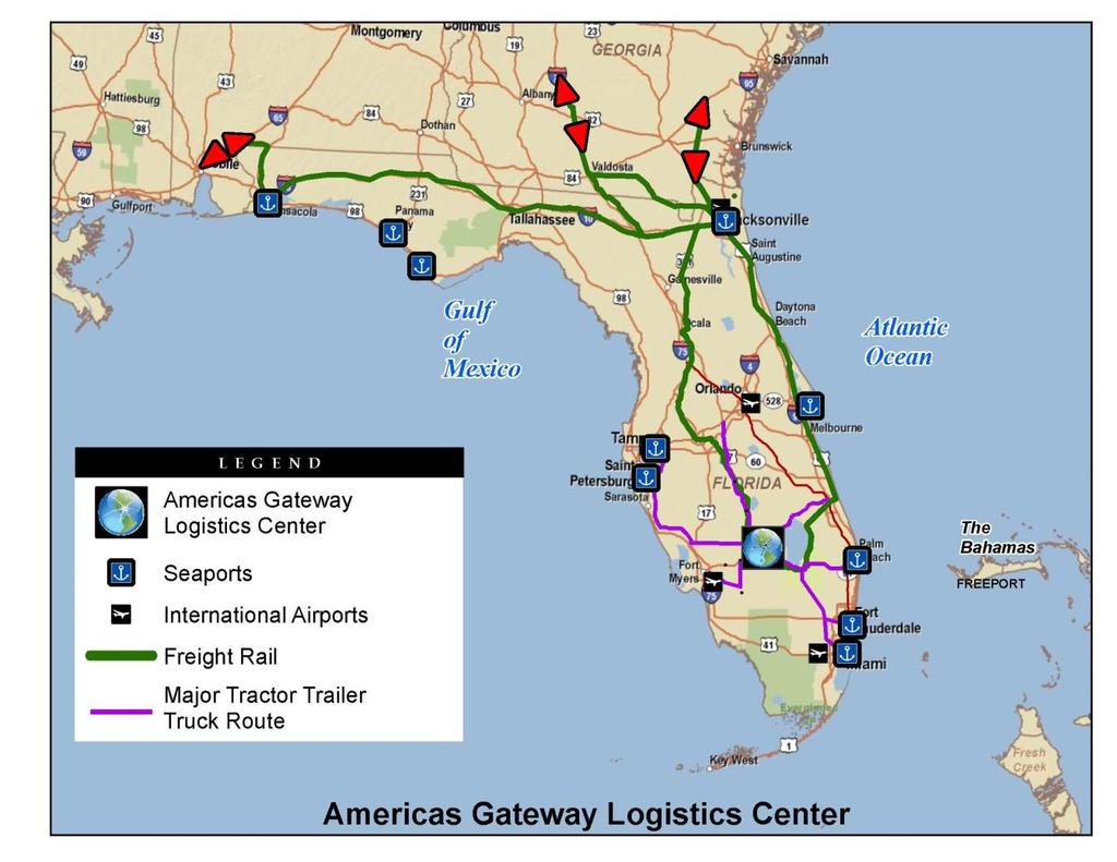 Southern Florida Major Logistics