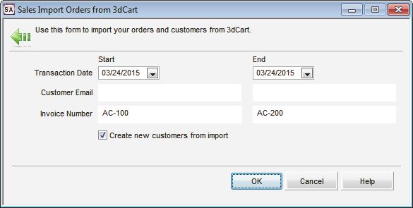You can select Sample File to view a sample 3dCart import file to be sure your file format matches 3dCart requirements. 5 After the file you selected appears in the field, select Import Data.