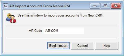 Importing Accounts into Accounts Receivable Donation, membership, order, pledge, registration and soft credit accounts with payments received in NeonCRM become customers in the Denali Accounts