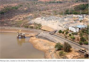 5. MASINGA POWER STATION - 40MW The power station was conceived after the commissioning of Kindaruma power station in 1968.