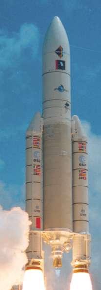 The Vulcain 2/2+ engine Vulcain 2 (Main engine of the Ariane 5) Dimensions: ø2.1 m x 2.3 m (7 x 8½ ) Weight: app. 400 kg (900 lbs) Thrust: 150 ton thrust (app. 6 mill.