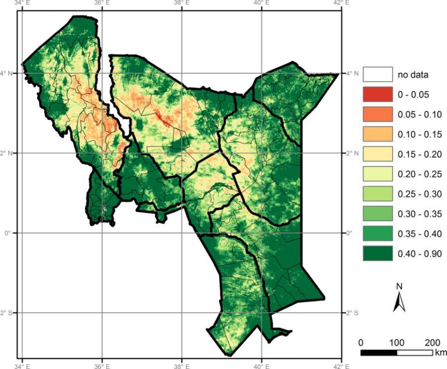 Risk management Index based Livestock Insurance Based on satellite data on forage availability- Normalized Differenced Vegetation Index (NDVI): Pays out when forage scarcity is predicted to