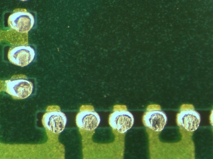 In addition, the X-ray image after reflow also showed that no voiding is found on the solder joints.