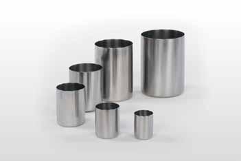 Heavy duty stainless steel dispersion impellers with 5 mm hole: 30, 40, 50, 60 mm Ø Heavy duty stainless steel dispersion impellers with hub and