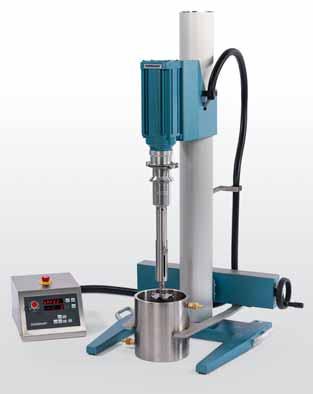 dispersing, homogenising and fine grinding. Due to the newly developed stand with electric height adjustment the DISPERMAT CV3-PLUS is an exceptionally comfortable laboratory dissolver.