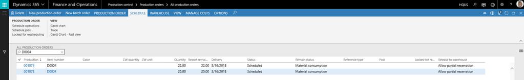 Next, run job scheduling. 8 On the Action Pane, on the Schedule tab, select Schedule jobs.