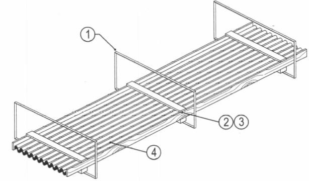Typical LCL bundle of metal roofing or siding 4., Steel banding of sufficient strength to withstand multiple picks and re-handling.