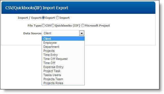 Integration Importing / Exporting Raw Data TimeLive's raw data imports/exports allow you to import / export raw [timesheet], [project], and [expense] data to spreadsheets using a CSV file.