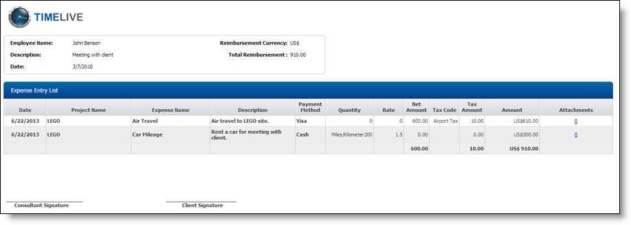 Approver can see attachments of expense entry records by click on attachment links. To Approve a expense sheet records: 1.