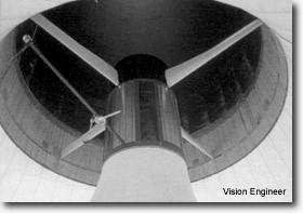 convection). Turbines are always placed at the base of the chimney. Vertical axis turbines are particularly robust and quiet in operation.