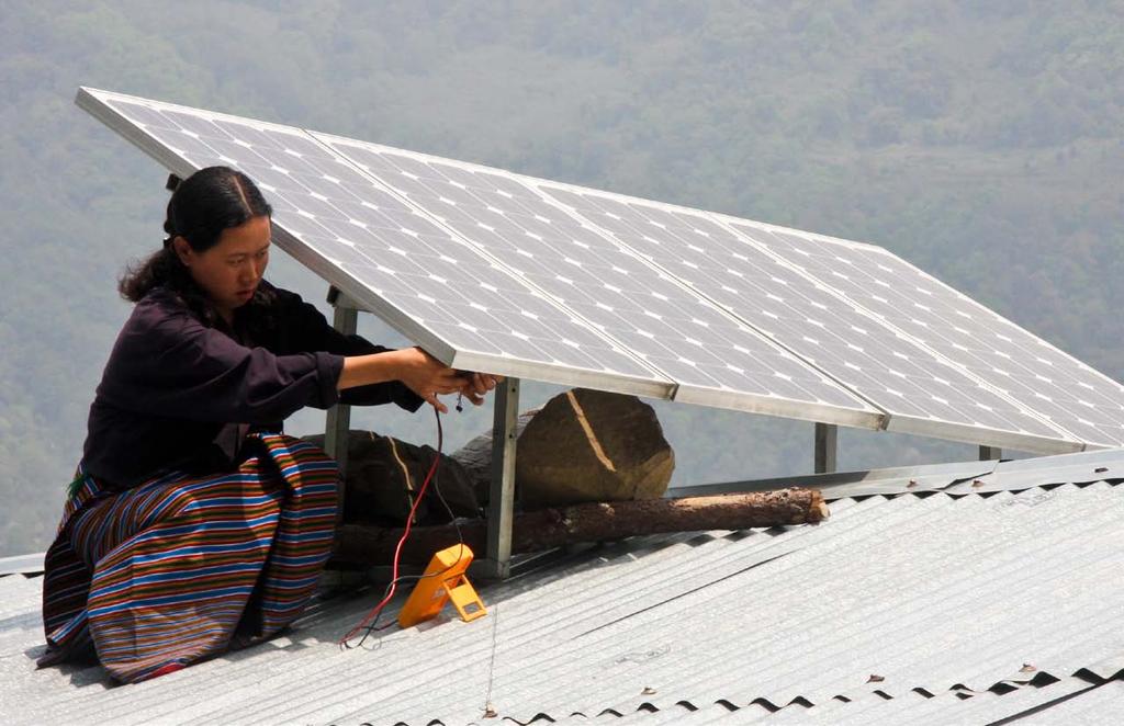 The project installed 116 solar photovoltaic systems in remote areas to maximize development impacts. ADB Photo Library Lessons Private sector participation.