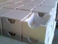 STACKABLE, COVERED BOX SAGGARS Material: mullite/alumina We have a wide range of