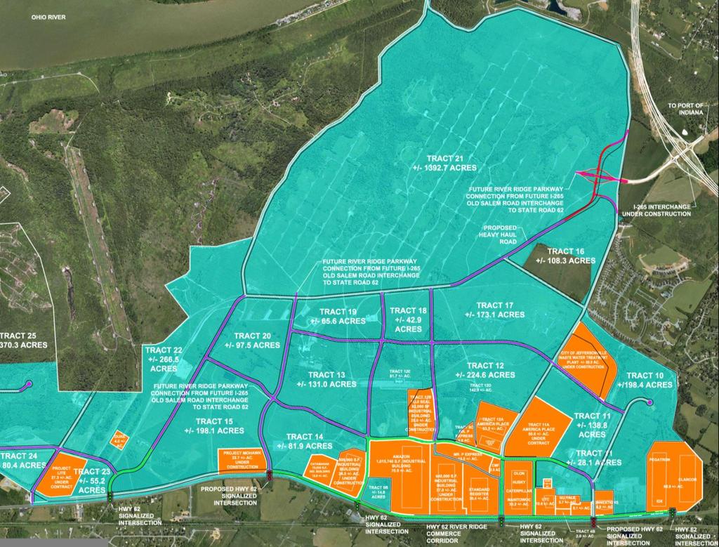 River Ridge Property Map With Proposed