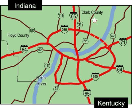 Indianapolis, IN 100 Miles Southwest of Cincinnati, OH Located in