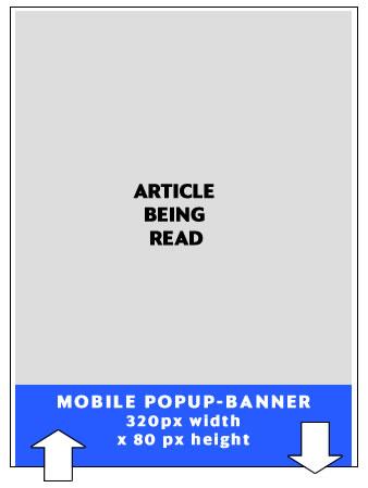 On a PC-screen the format is 980x80 px and displays when the reader har come 700 px down the page.