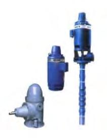 VERTICAL TURBINE PUMPS 4 different models with a common hydraulic design of the pump bowl assembly. Covers a wide range of hydraulic conditions to meet every pumping service with optimum efficiency.