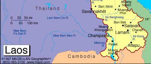 Myanmar (236 km in the north-west) Thailand (1,835