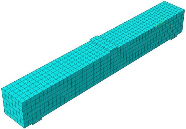 Figure 6: FEM mesh for concrete and reinforcement 6 6 5 5 4 4 3 3 2 2 1 Refernce Beam 1 Thick.