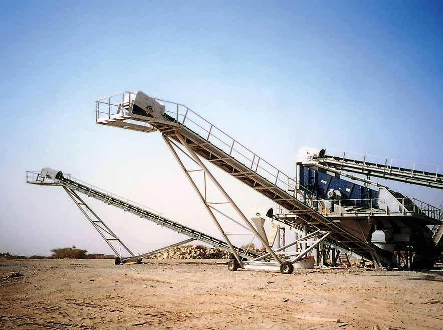BULK HANDLING SYSTEMS CONVEYOR SYSTEMS OVERLAND- / DOWNHILL- / CURVE CONVEYORS Conveyor systems are of increasing interest for any kind of bulk handling industry, due to the fact that they usually