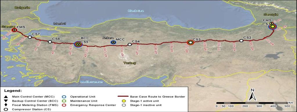 Overview Map Trans Anatolian