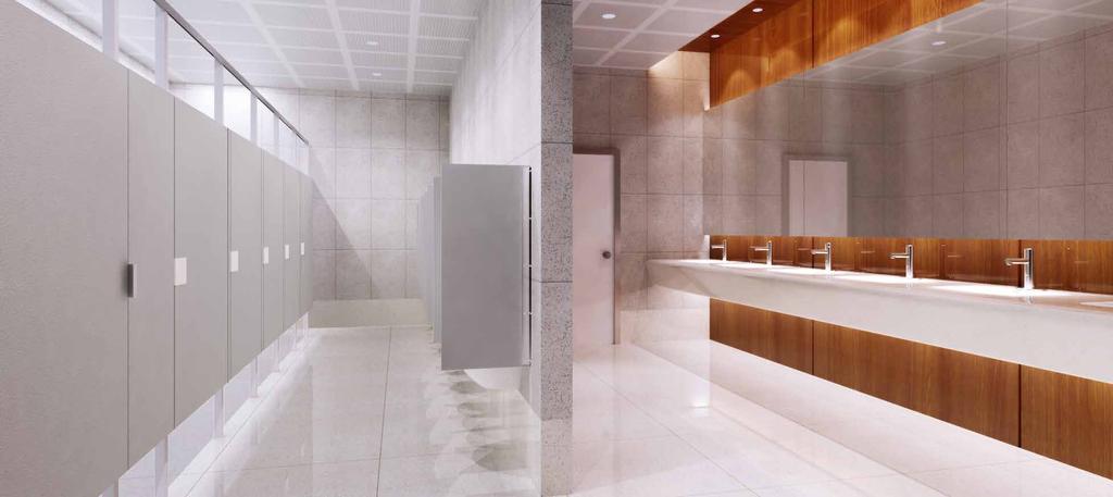 why PERFORMANCE PLASTICS Commercial bathroom partitions are placed in harsh, high traffic environments that tend to be damp, making the materials susceptible to mold, mildew and rust.