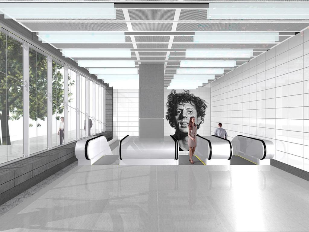 Rendering of 86 th Street Station Art Installation Artist Chuck Close, MTA Arts and Design