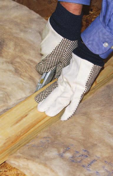 Before you begin any insulation project, make sure you minimize air infiltration by caulking and sealing all top and bottom plates, sealing any wires or open