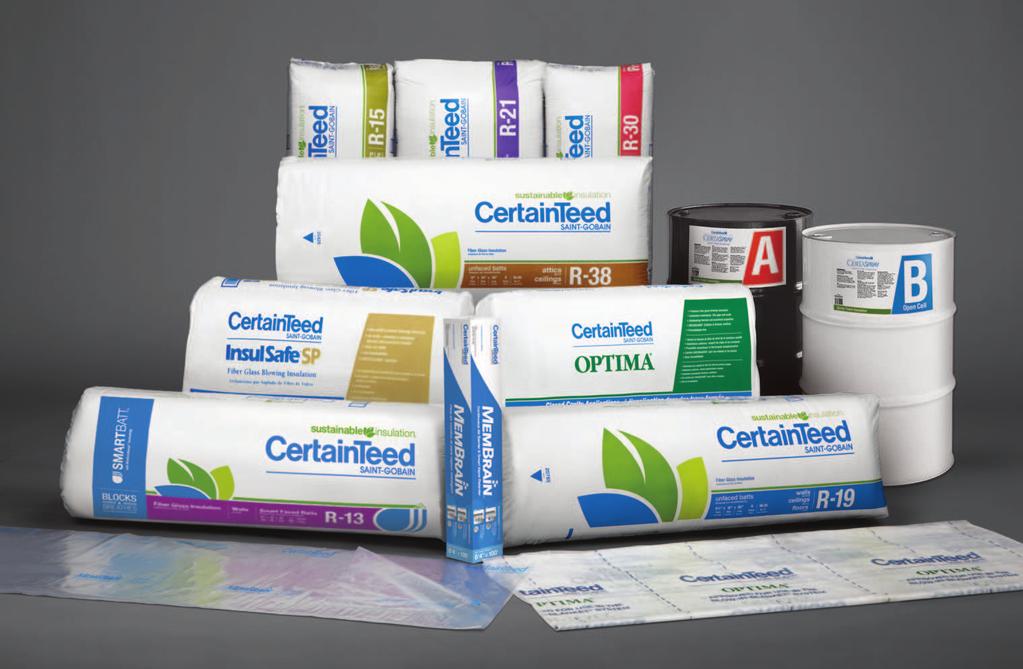 CertainTeed Insulation Product Line CertainTeed Standard Fiber Glass Insulation Fiber glass insulation is a thermally and acoustically efficient inorganic insulation solution for your entire home.