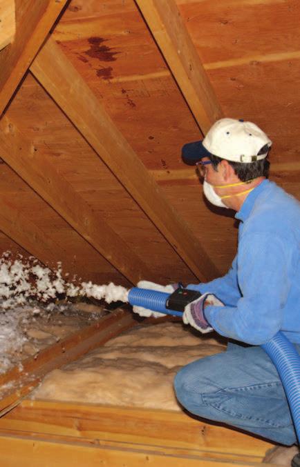 TrueComfort Adding attic insulation is easy with the TrueComfort system, which comprises fiber glass blown-in insulation and the blowing machine used to install it.
