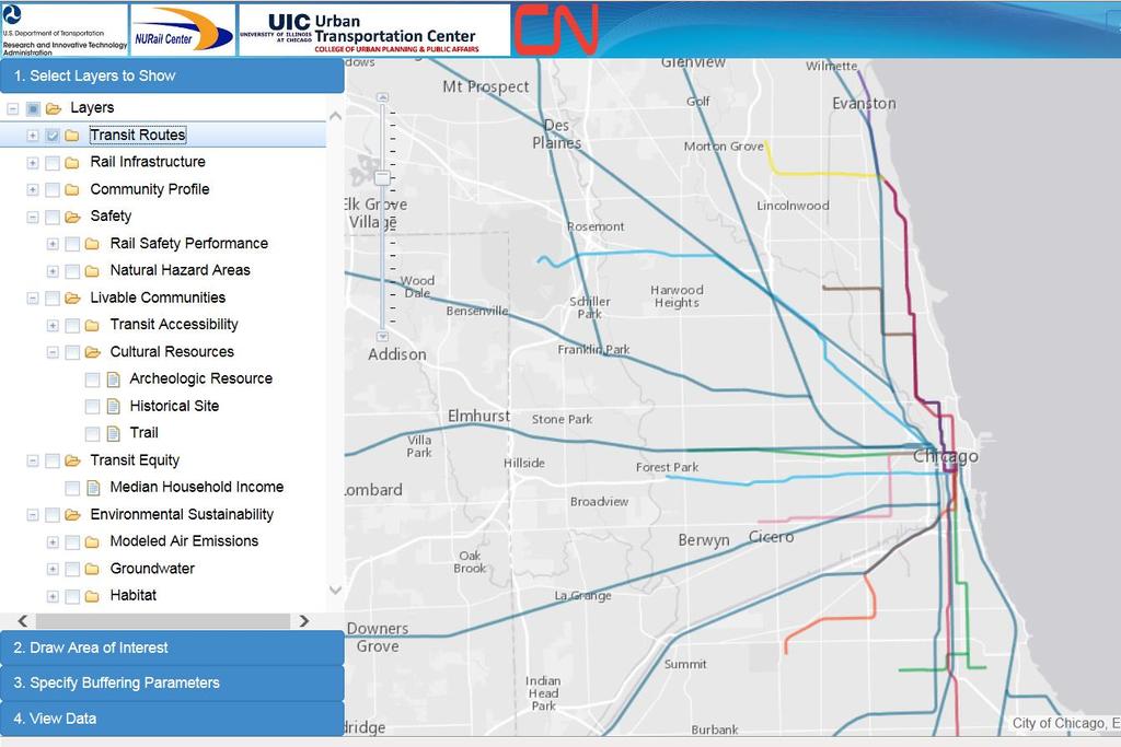 Web Mapping Tool NURAIL.UIC.