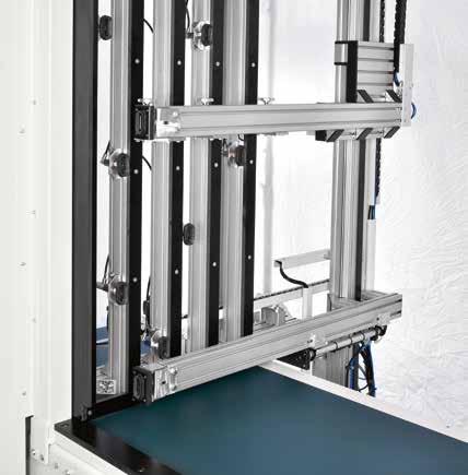TECHNOLOGICAL ADVANTAGES solutions for assembly Optimised cabinet squaring is obtained by means of an integrated mechanical system rack and