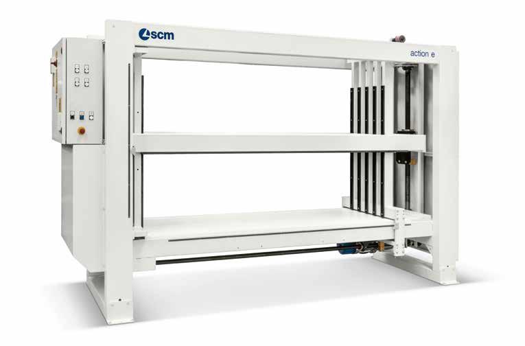 ction SEMI-AUTOMATIC CABINET CLAMPS action e The electro mechanical cabinet clamp action e with manual loading and unloading is the entry-level solution for the final assembly of cabinets.
