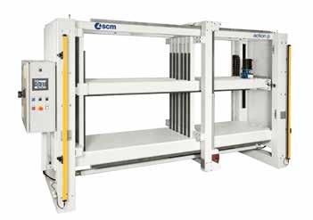 Efficient cabinet squaring by means of an integrated rack and pinion system Best performance due to installed brushless motors, which allow the cycle s maximum speed execution Horizontal and vertical