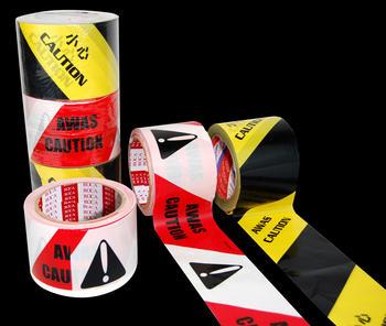 Caution Tape AWAS/CAUTION TAPE - Excellent abrassion-resistance and conformability to irregular surfaces. - Aggresive adhesive coating for indoor and outdoor use on most surfaces.