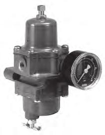 controlled, reduced pressures to pneumatic and electropneumatic controllers and other instruments.