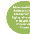 Ecotourism analysis consists of principles of ecotourism and eco airport.
