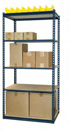 Standard Duty Boltless Shelving Boltless Shelving - Series 100A Series 100A Features 1/2 Particle Board Decking Series 100A shelving features our Double Rivet Z-Beam for the top and bottom shelves