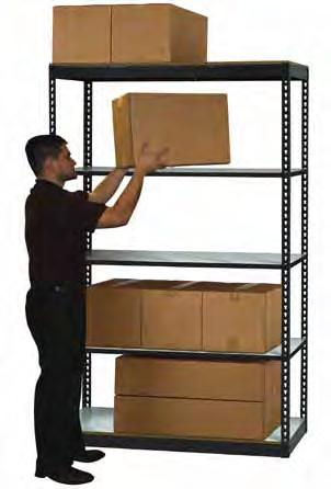 Extra Heavy Duty Boltless Shelving Particle Board Decking Low cost durable decking ¾ thick Boltless Shelving - Series 300A Units are priced in our most popular height of 7 but can be ordered in