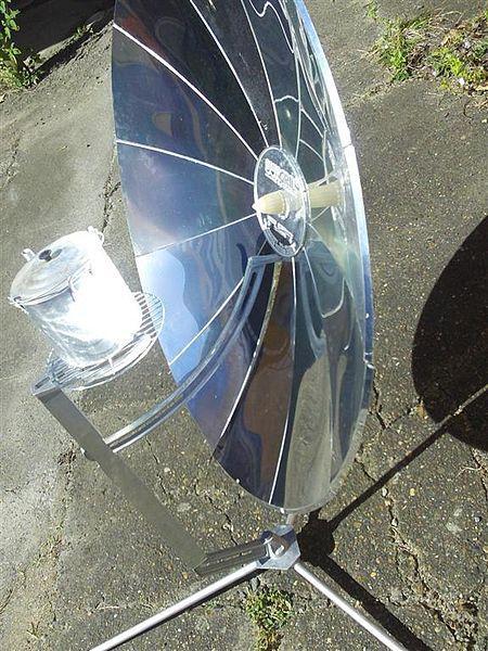 Solar cooker Focusing the Sun s rays onto a