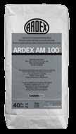 The ARDEX Pool System Wall Preparation WALLS SMOOTHING AND REPAIR ARDEX AM 100 TM Rapid Set Pre-Tile Smoothing and Ramping Mortar for use as a wall screed prior to tiling.