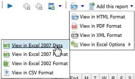 11. In the Cognos Viewer Toolbar click the View in