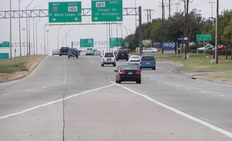 2 Improved Frontage Road Overhead sign bridge 2-lane Cooper exit 1 2 3 4 2 Evaluation