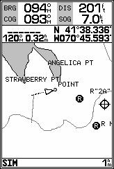3 MAP PAGE Overview Data Window Boat Icon Status Bar Map Scale The GPSMAP 175 s map page provides a comprehensive display of electronic cartography, plotting and navigational data.