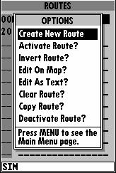 ROUTES Creating a Route On Map 8 The last way to navigate to a destination is to create a user-defined route.