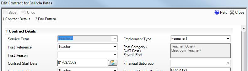Highlight the applicable Contract then click the Open button to display the Edit Contract dialog. 5. Check that a Post Reference has been selected from the drop-down list.