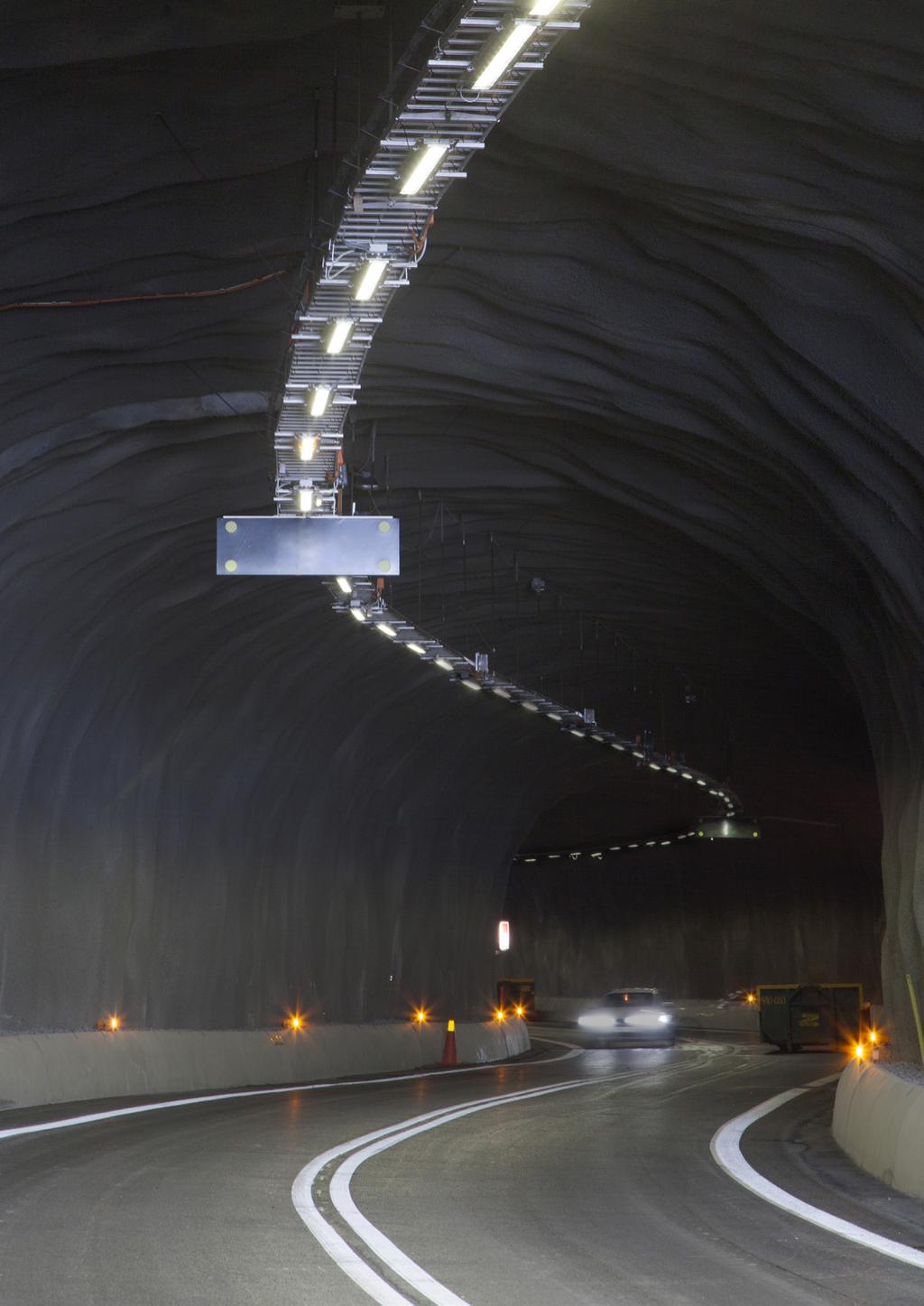 Up to 70% Energy savings With road traffic volumes becoming heavier, tunnels and underpasses are playing an increasingly important role in maintaining a smooth and safe flow of traffic.